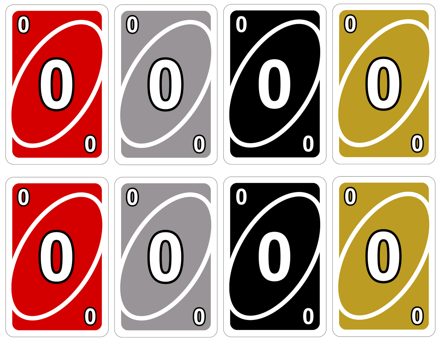 UNO cards (Editable with PLR/MRR)