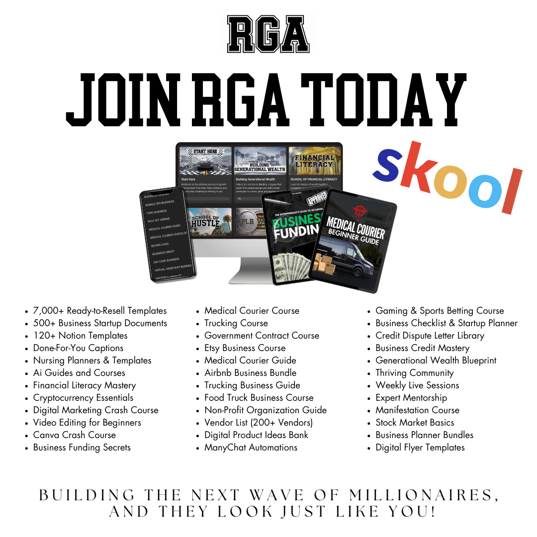 JOIN RGA NOW !!! RICH GENERATION ACADEMY