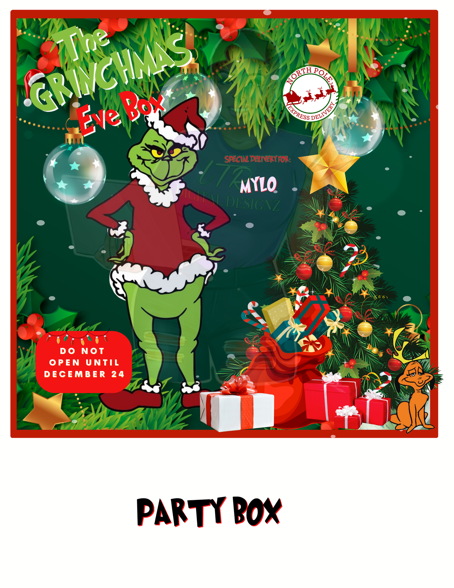 Merry G' Mas Party Favor Bundle(14 designs, Templates, and PLR/MRR)