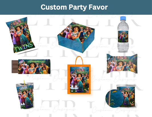 Magic of Encanto Party Favor Bundle (14 designs, Templates, Font PNG, Mockup and PLR/MRR)