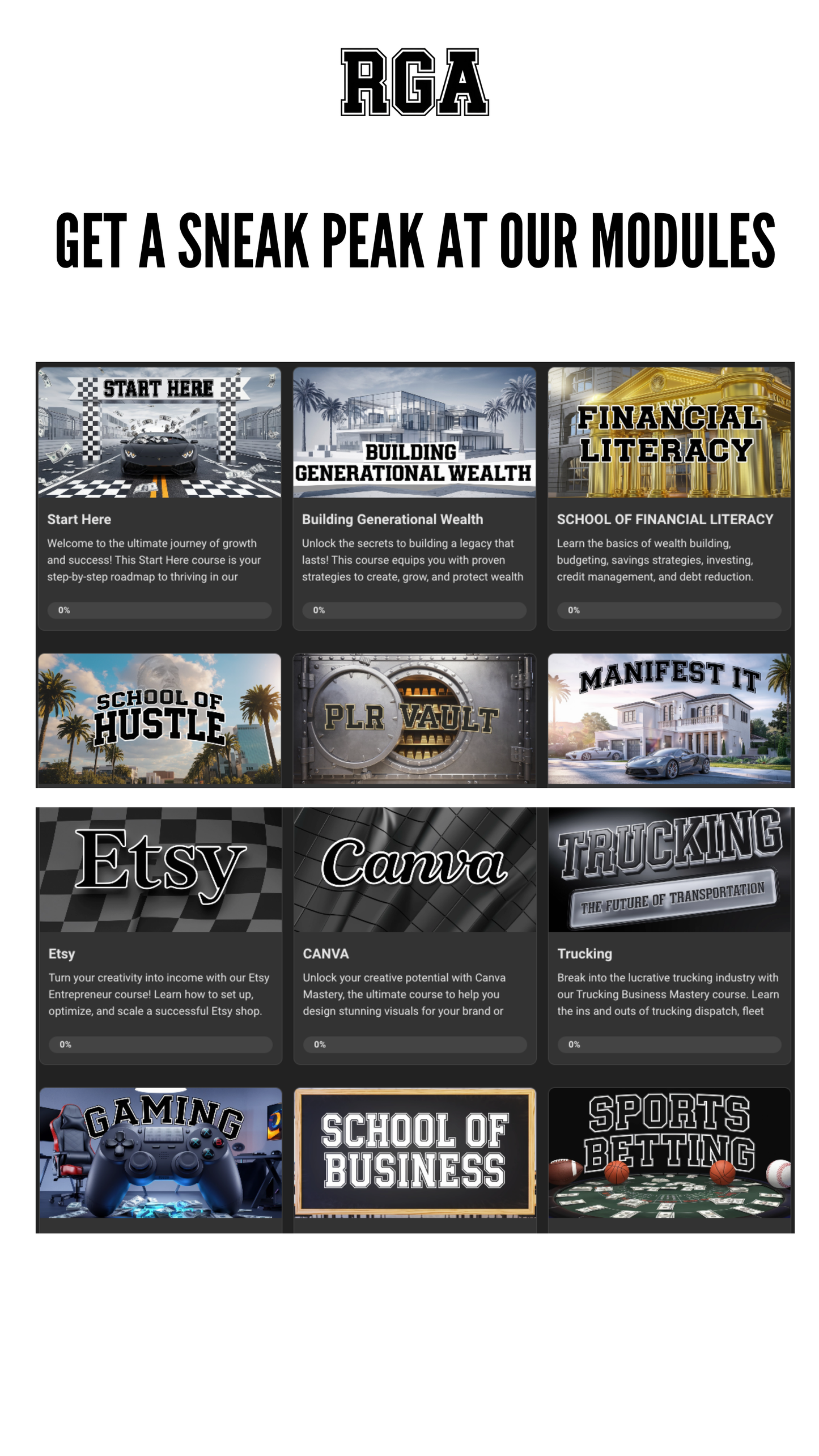 Sneak Peek of Rich Generation Academy