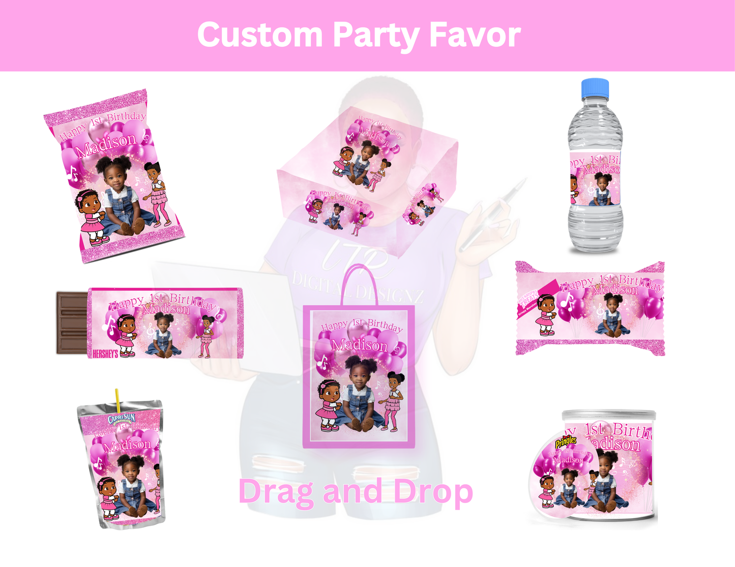 Gracie Corner Party Favor Bundles - Choose your Gracie (8 designs, Templates, Mockup and PLR/MRR)