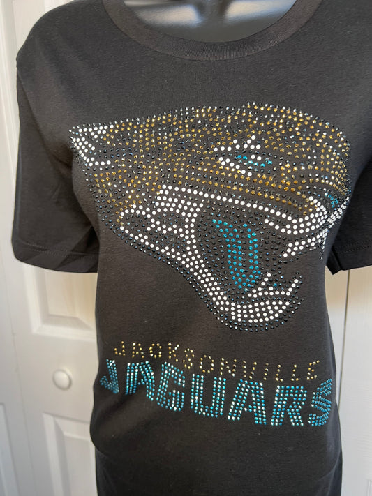 Jacksonville Jaguar Rhinestone shirt